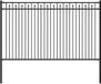 vidaXL Spike Hek BAARLO 200 x 166 cm Gepoedercoat staal Zwart