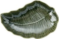 Mikasa Jardin Serveerschaal Blad Groen Keramiek 30 x 21 cm