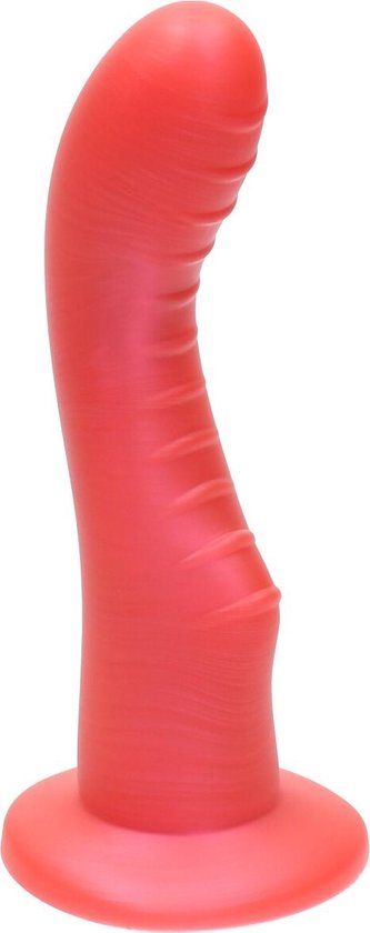 Ylva & Dite Kajsa Siliconen G-spot / Prostaat Dildo - Fel Rood Metallic