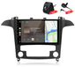 Ford Autoradio avec caméra et microphone, 4+64Go de mémoire, adapté pour Ford S-Max WA6 (2007-2015), avec Carplay, Android Auto, multimédia, radio, GPS Android, Wi-Fi, Bluetooth, DAB+RDS, commande au volant, écran 9 pouces