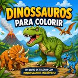 Dinossauros para Colorir: Um Livro de Colorir Infantil com Dinossauros Incríveis