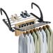 Sèche-linge de balcon - Acier inoxydable - 50 cm - Pliable - Noir