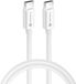 Forcell - Câble USB-C vers USB-C - 25 cm - 60W - Blanc