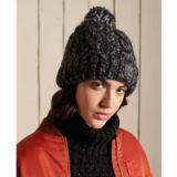 Superdry Dames Kabelbeanie van tweed