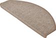 Beautissu ProStair - Tapis d'escalier XXL pour escaliers standard 65x24 cm - 15 pièces - Tapis d'escalier auto-adhésif arrondi - Sable
