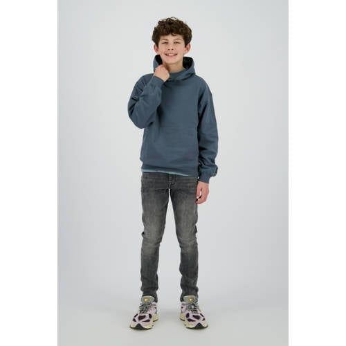 Raizzed hoodie blauw Sweater Jongens Stretchkatoen Capuchon Backprint - maat 140