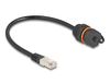Delock 88146 câble réseau Noir 0,25 m Cat6a S/UTP (STP) Rond