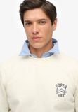Superdry Athletic Club sweatshirt met ronde hals voor heren - Off white - Maat XL