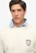 Superdry Athletic Club sweatshirt met ronde hals voor heren - Off white - Maat XL