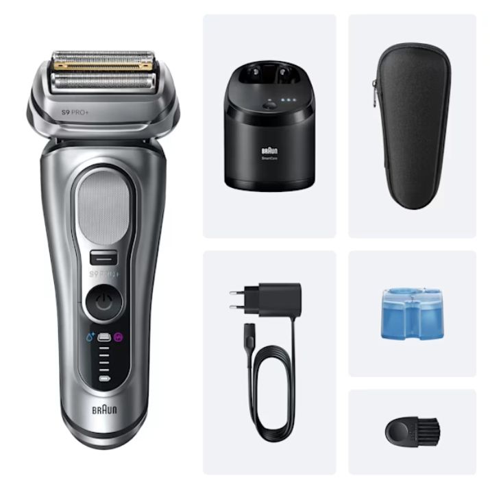 Braun Series 9 Pro+ 9667CC Elektrisch Scheerapparaat - Zilver