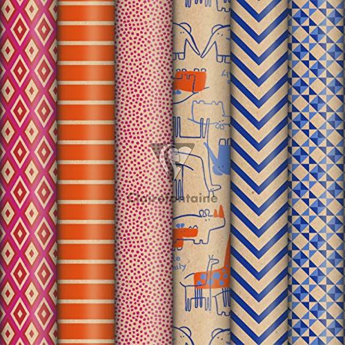 Clairefontaine 223699AMZC - cadeaupapier - 12 rollen - Adventure