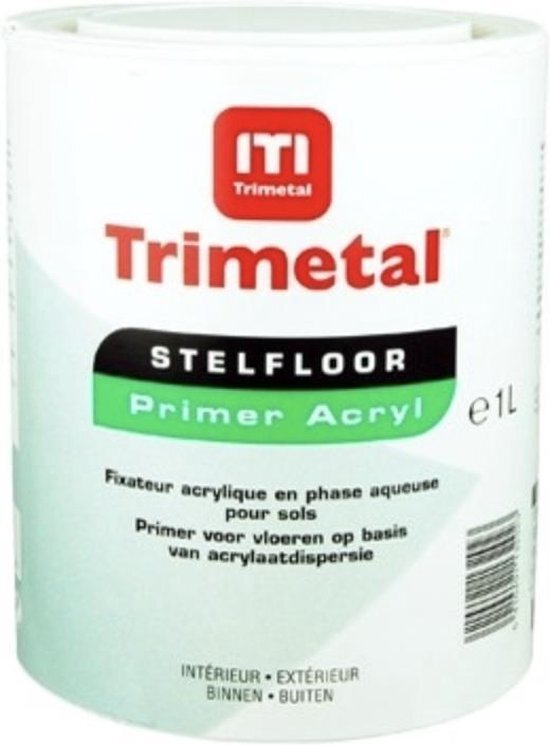 Trimetals TRIMETAL STELFLOOR PRIMER ACRYL CLASSIC - BINNEN/BUITEN 5L