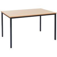 Générique Bureau Braila, vergadertafel bureautafel seminarietafel, 120x80cm MDF ~ beuken look