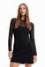 Desigual Vest_night 2000 Black dames casual jurk