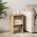vidaXL Bijzetkast Artisan Eik Ø40 x 50 cm Geconstrueerd hout