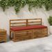 vidaXL - 1-delig - Bankkussen - VUGHT - 100% - Polyester - Rood - 140 x 40 x 5 cm