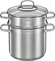 Rösle Elegance Pastapan - 20 cm - Met Deksel - 5 Liter - RVS/Glas