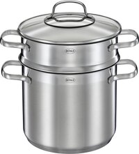 Rösle Elegance Pastapan - 20 cm - Met Deksel - 5 Liter - RVS/Glas