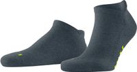 FALKE Keep Warm kort eenkleurig wol sneakersokken enkelsokken unisex blauw - maat 35-36