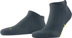 FALKE Keep Warm kort eenkleurig wol sneakersokken enkelsokken unisex blauw - maat 35-36