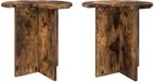 vidaXL Bijzettafel Gerookt eiken 39 x 38 cm