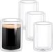Wilmax Dubbelwandig Glas 400 ml 4-delige set WL-888785/A4