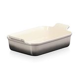 Le Creuset Heritage rechthoekige schaal, aardewerk, 26 cm, 2,4 liter, vuursteen