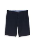 Tom Tailor - Jacquard chino-short van katoen - Maat XL - sky captain blue