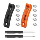 kwmobile Smartwatch zijbumper voor Garmin Fenix 8 / Tactix 8 / Quatix 8 (47mm) Watch zijbumper – vervangende stootbescherming voor horlogerand – oranje / zwart