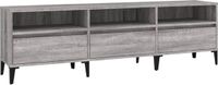vidaXL Meuble TV 150x30x44,5 cm bois d'ingénierie gris chêne sonoma