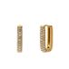 Lucardi Dames Stainless steel oorringen met kristal voor dames
