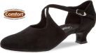 Diamant Ballroom Schoenen voor Dames - Zwart Suède - Maat 38,5