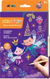 Avenir Scratch Art Boek A5 - Elfjes In Het Bos - 15 Pagina's