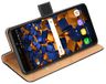 mumbi Hoes in boekstijl compatibel met Samsung Galaxy A9 2018, hoes voor mobiele telefoon, case, portemonnee, zwart