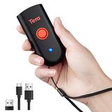 Tera Mini draagbare barcodescanner CCD barcodescanner 3in1 Bluetooth & USB-kabel & 2,4G draadloos voor 1D barcodes op papier & beeldshirt barcodelezer, 1100CCD