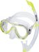 Seac Set Giglio MD Valve - Snorkelingset met onderwatermasker en snorkel met wateraftapklep voor meisjes en jongens - Transparant/geel