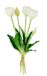 Flair Flower Real-Touch Tulpenbos Kunstbloemen Lentedecoratie Pasen Decoratie Tulp Tulpenboeket Latex Kunsttulp Enkele Bloemen Kunstbloemen Bloemen Tafeldecoratie Decoratie Stambloem Zijden Bloemen, Crème