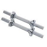 Sunny Health & Fitness 36 cm chromen halterstangset, verstelbare halterstangen met stervergrendeling, geschikt voor 25 mm standaardplaten - STDBH-14