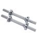 Sunny Health & Fitness 36 cm chromen halterstangset, verstelbare halterstangen met stervergrendeling, geschikt voor 25 mm standaardplaten - STDBH-14