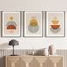 Lot de 3 affiches / posters triptyque - Boho - 3 affiches - 70x100 cm (cadres non fournis) - bordure noire