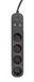 Gembird TSL-PS-S4U-01 Slimme Wifi 4-voudige Stekkerdoos met 3 USB-poorten (Type A/C), 1,5m, Zwart