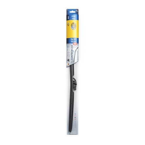 HELLA 9XW 358 053-201 Cleantech Ruitenwisser - CT50 - Flat blade wisserblad - voor voertuigen met stuur links - 20\" - 500mm - Voor - Aantal: 1
