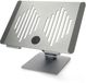 Nedis Support pour ordinateur portable - Alimenté par USB - 17" - Pliable - Aluminium/Caoutchouc