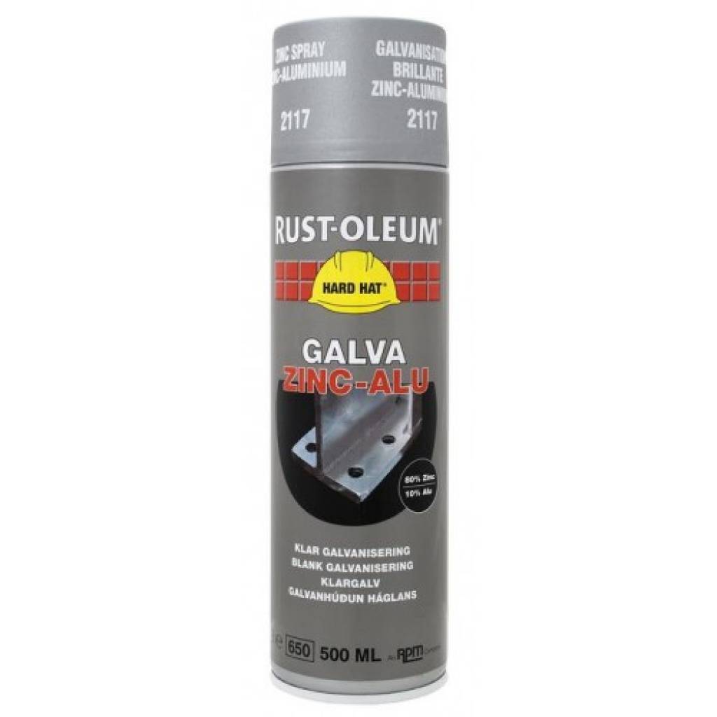 Rust-oleum Hard Hat zinkprimers galva zinc aluminium 500ml 2117 Prijs per Stuk