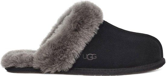 UGG W Scuffette II Dames Sloffen - Zwart/Grijs - Maat 36