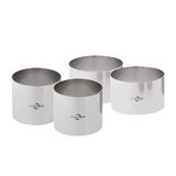 Kuchenprofi Rosti Dessertdecoratieringset roestvrij staal zilver 4-delige set