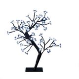 Merkloos Verlichte boom - 2 stuks - zwart - H45 cm - helder wit - metaal