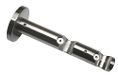 Gardinia 30089 Dubbele steun, open, voor Ø 16 mm, rvs-look, 7,5/5 cm, metaal
