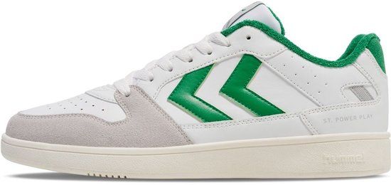 Hummel St. Power Play Pl Sneakers - White/Green - Unisex - Size 40