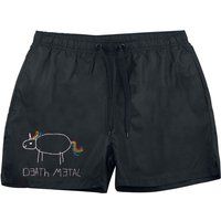 Death Metal Unicorn Heren Zwembroek - zwart - S